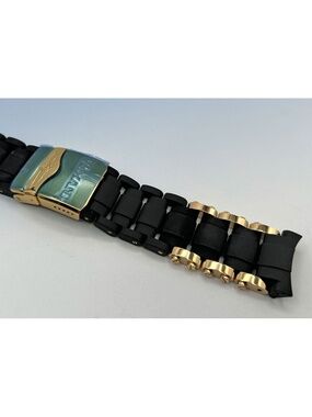 INVICTA Sea Spider 26mm BRACELET Band Polyurethane & Gold-Tone 1478 15383 17080